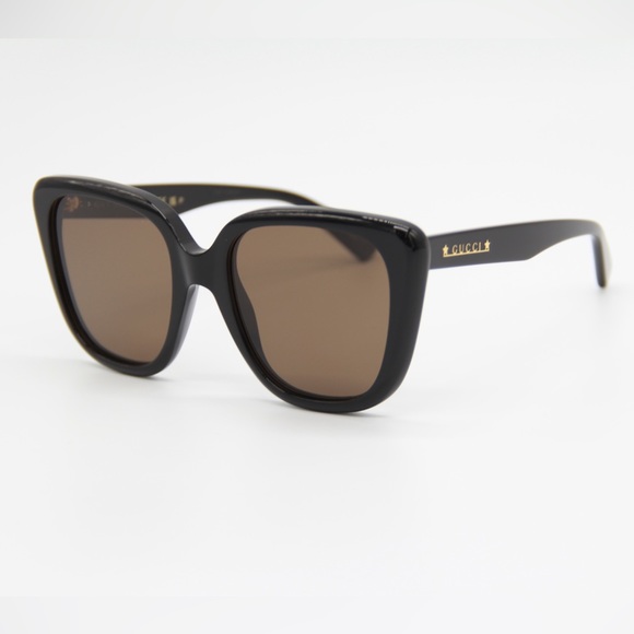 NEW GUCCI GG1169S 001 WOMEN BLACK BROWN SUNGLASSES - Picture 6 of 15